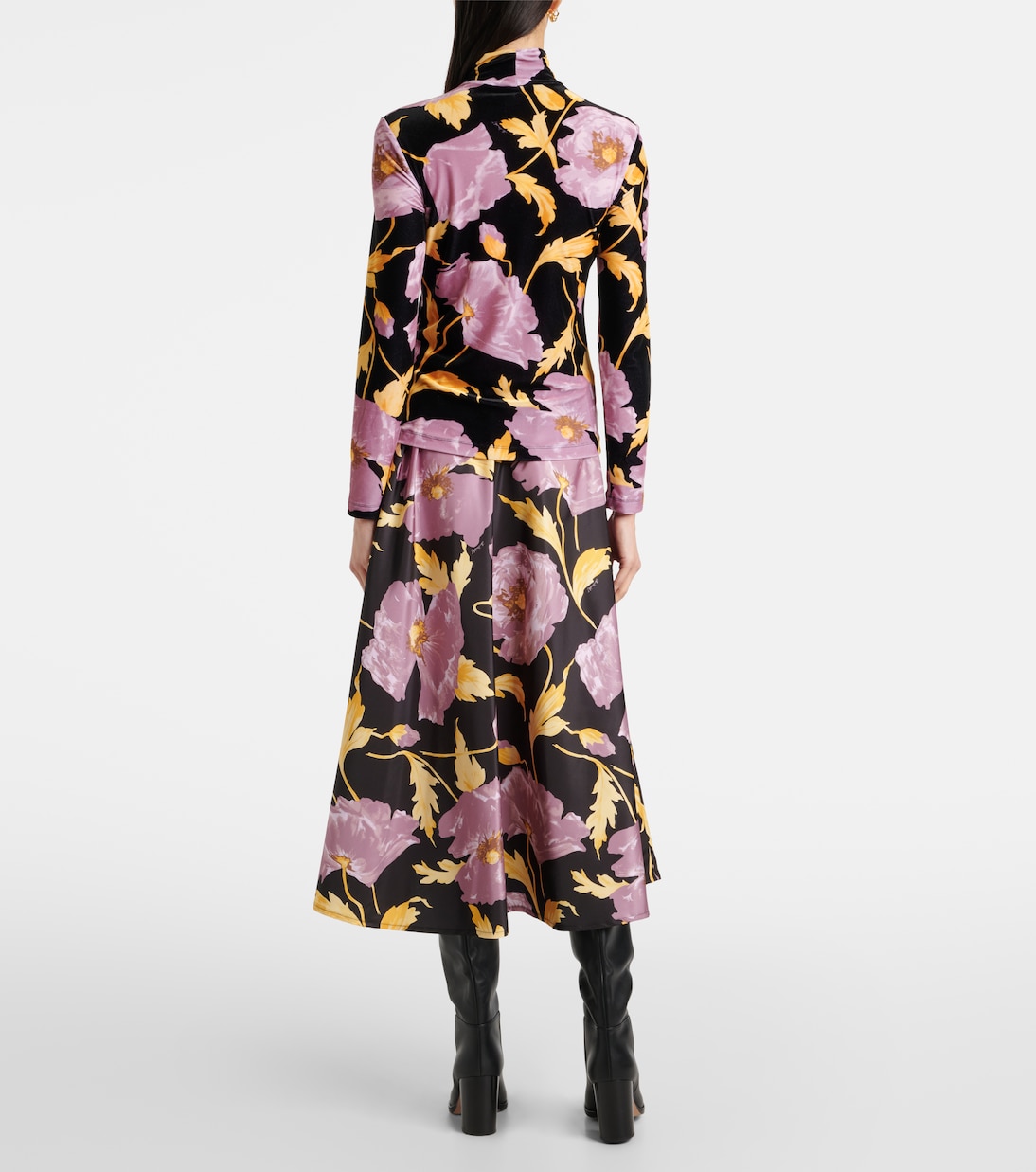 Floral turtleneck top | La DoubleJ