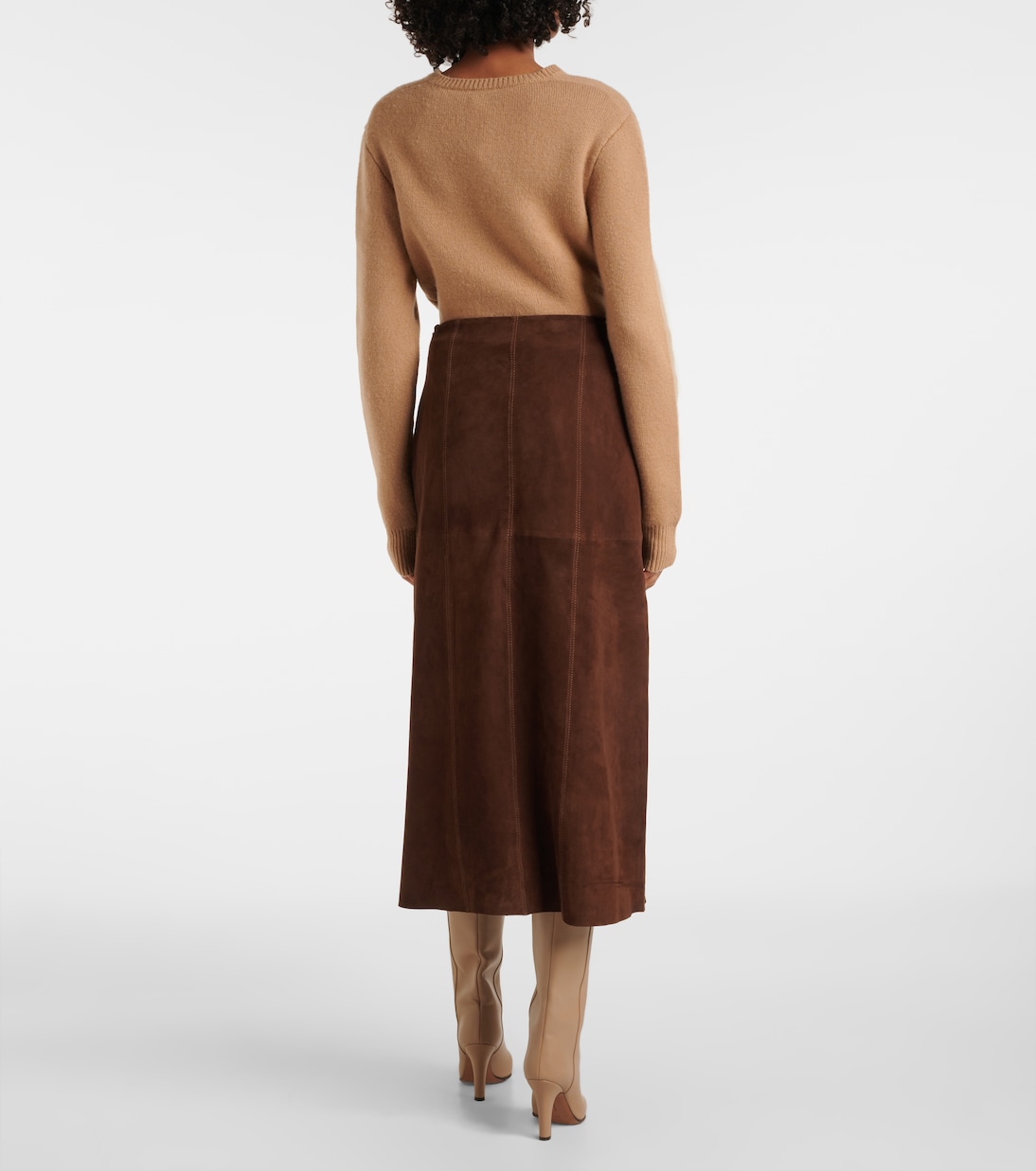 Gonna Edwina in suede | Rixo