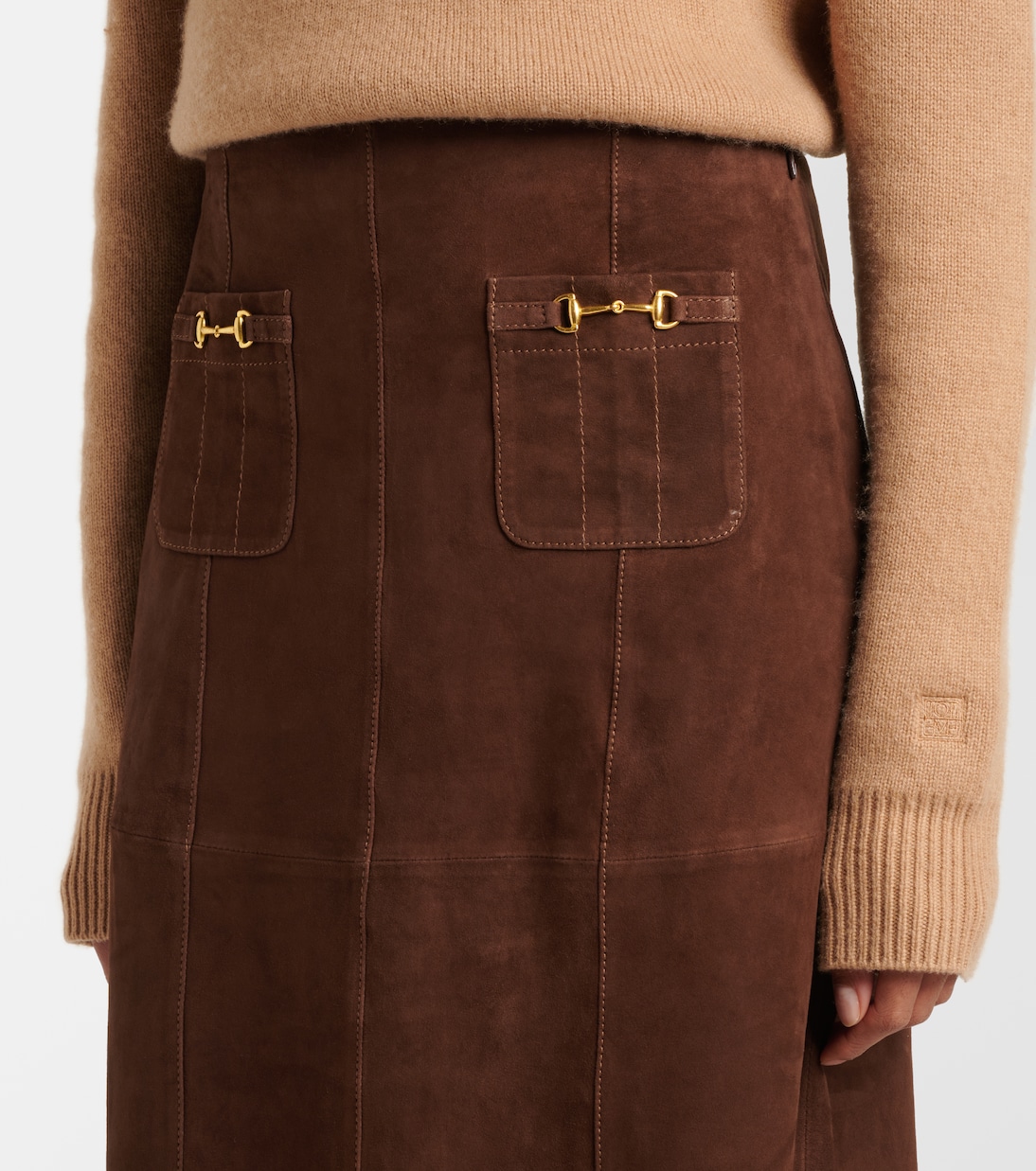 Gonna Edwina in suede | Rixo