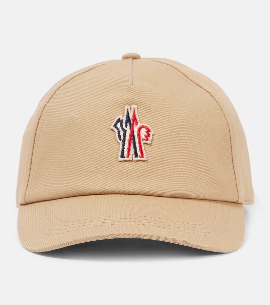 Cappellino sportivo in gabardine di cotone con logo MONCLER, stile giovanile e trendy