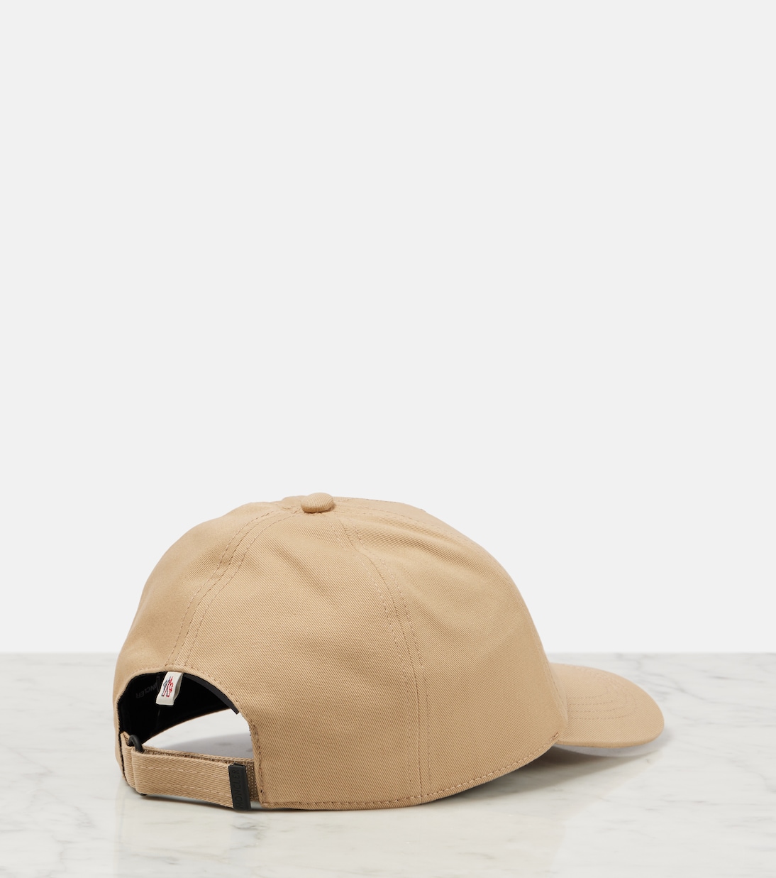 Cappellino sportivo in gabardine di cotone con logo MONCLER, stile giovanile e trendy