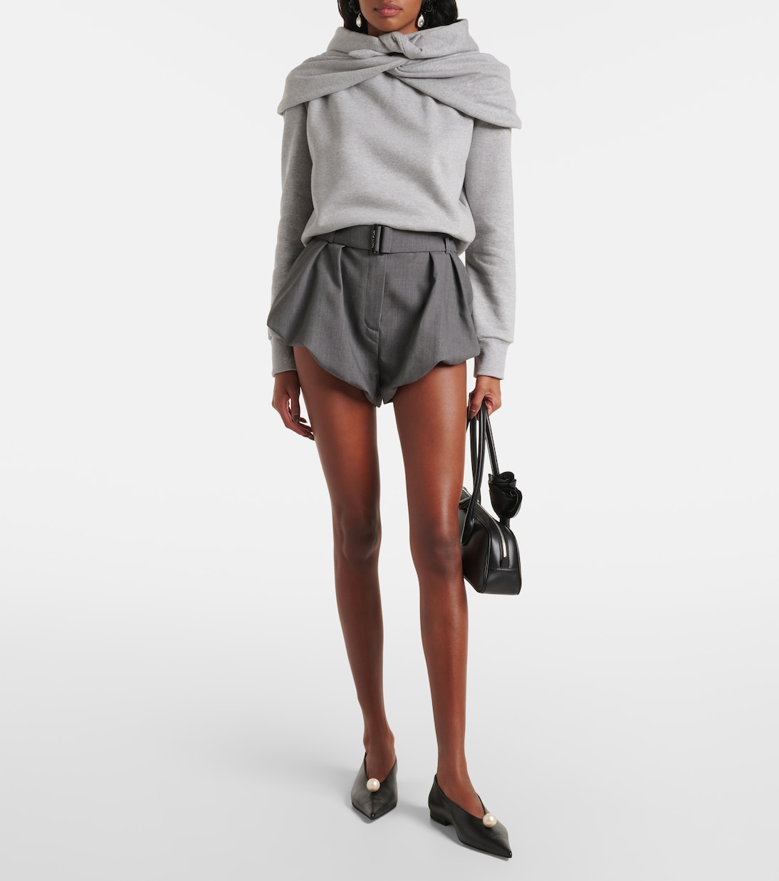 High-rise wool and silk shorts | Magda Butrym