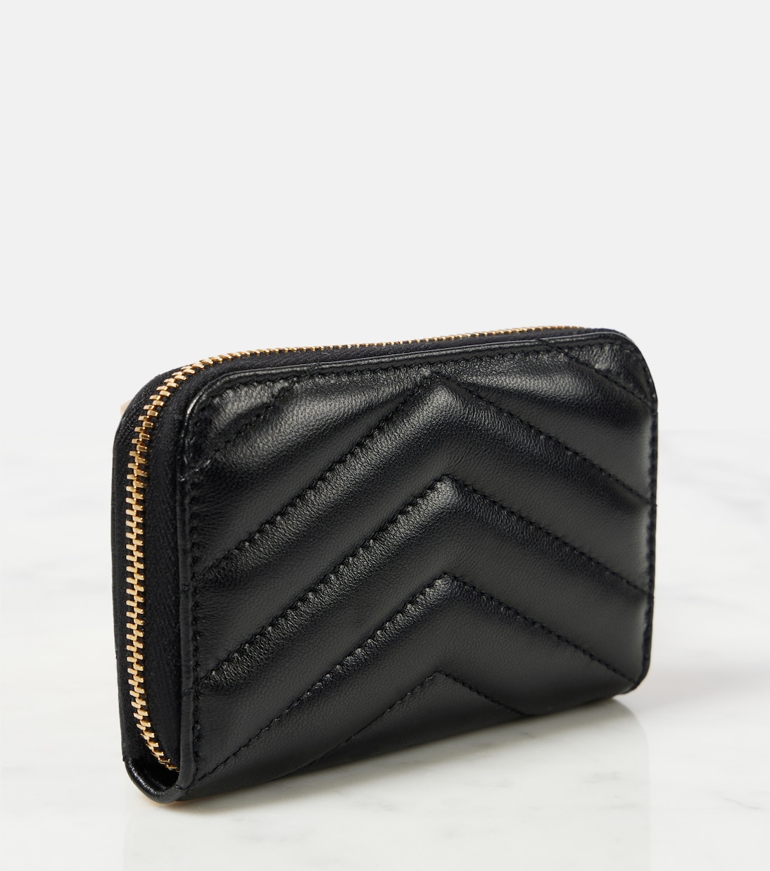 Portamonete Cassandre in pelle matelassé | Saint Laurent