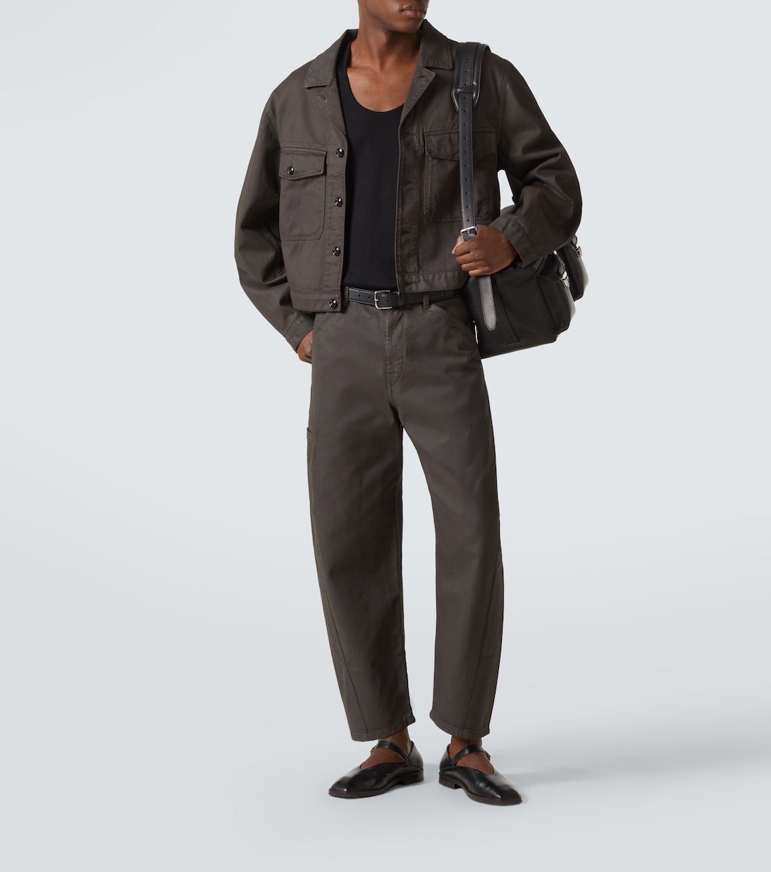 Messenger Bag Gear aus Leder | Lemaire
