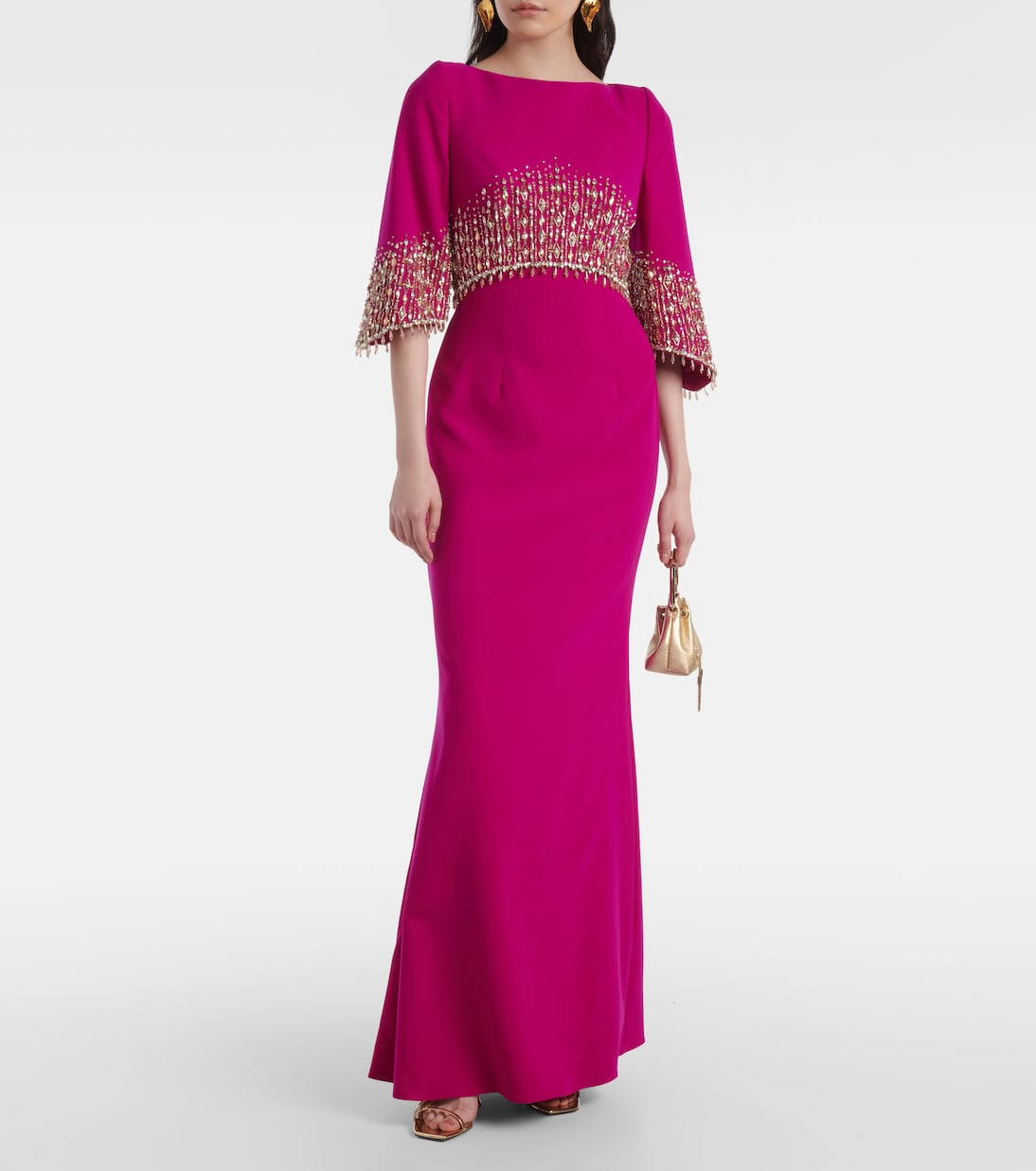 Robe longue Electra à ornements | Jenny Packham
