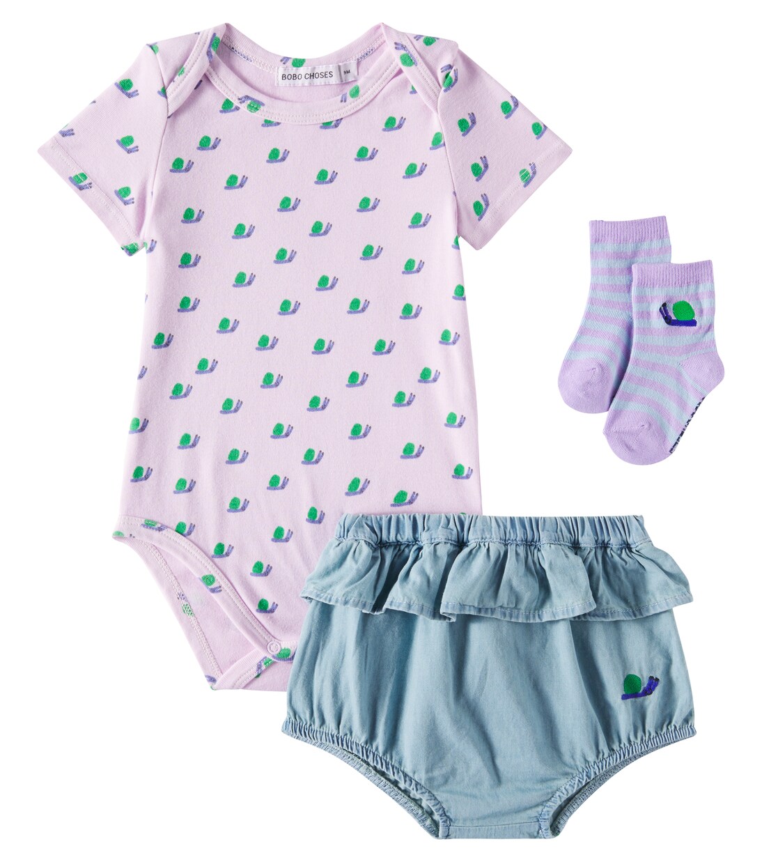 Baby bodysuit, bloomers and socks set | Bobo Choses