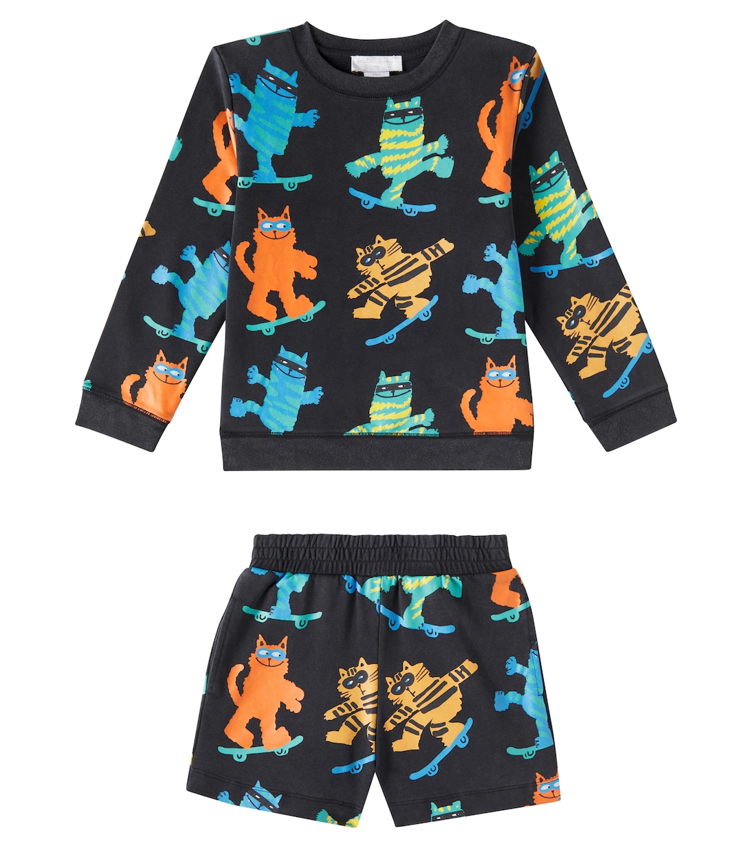 Cotton-blend fleece sweatshirt and shorts set | Stella McCartney Kids