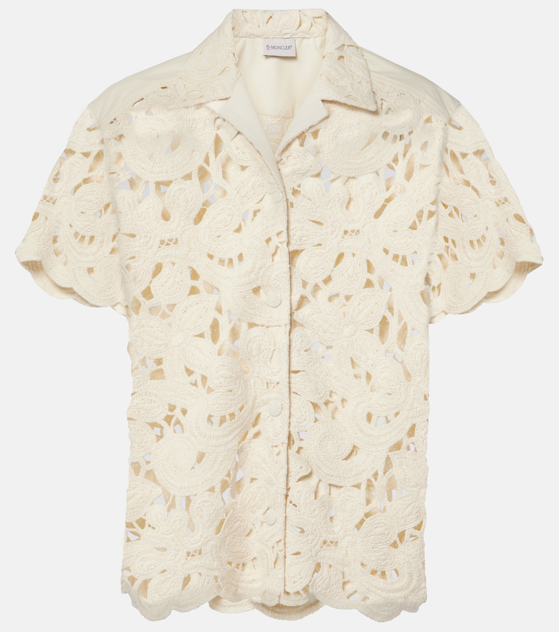 Camisa de croché en mezcla de algodón | Moncler