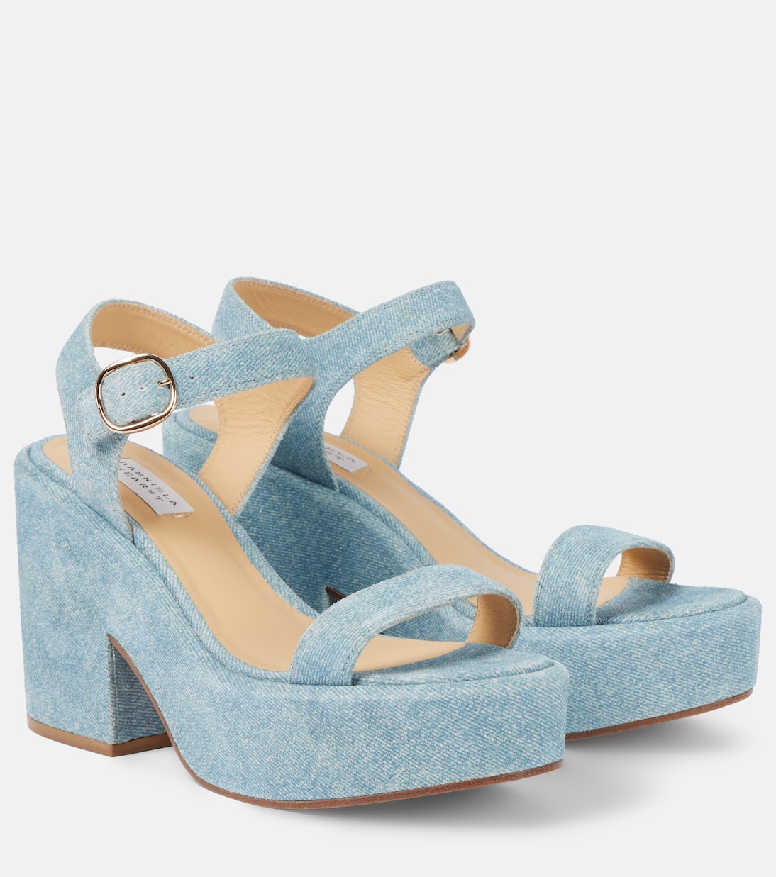 Sandali Iman in denim con plateau | Gabriela Hearst