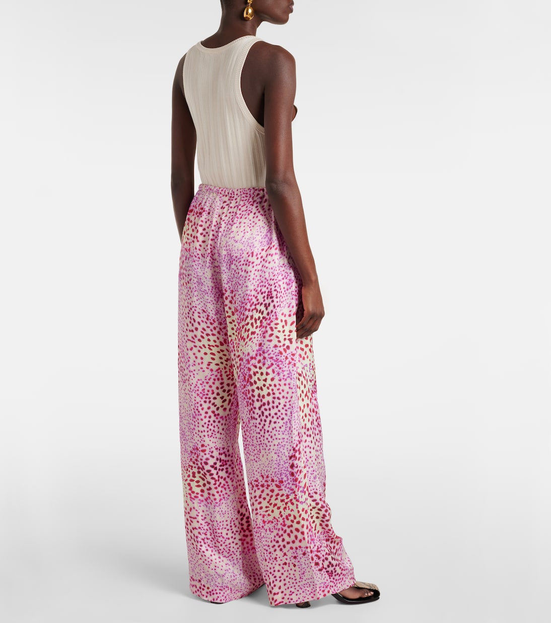 Pantaloni a gamba larga in jacquard | Dries Van Noten