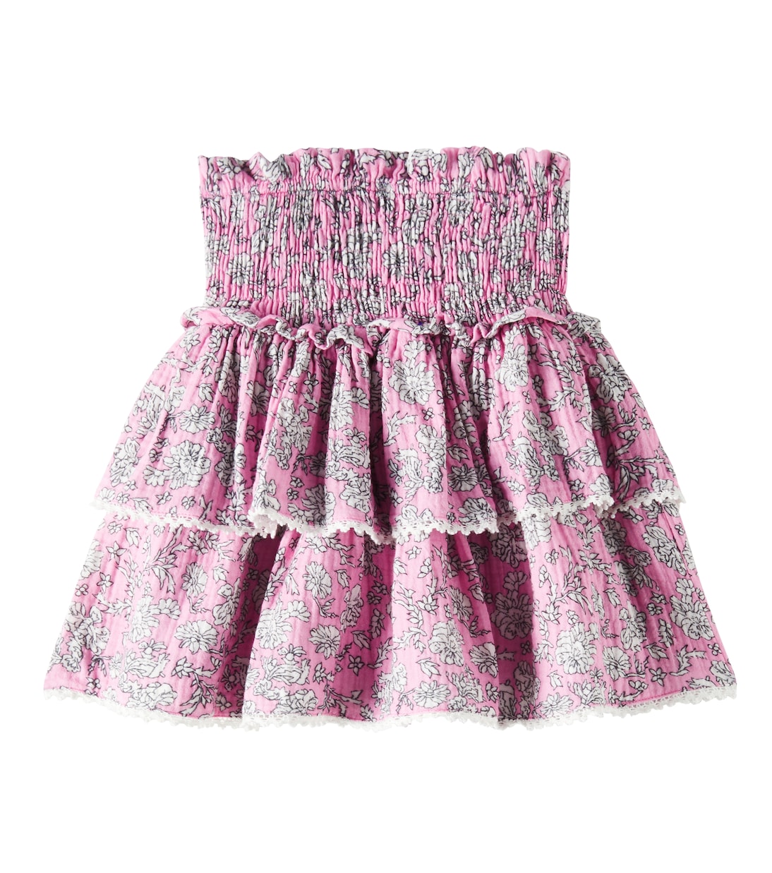 Jupe Melina en coton à fleurs | The New Society