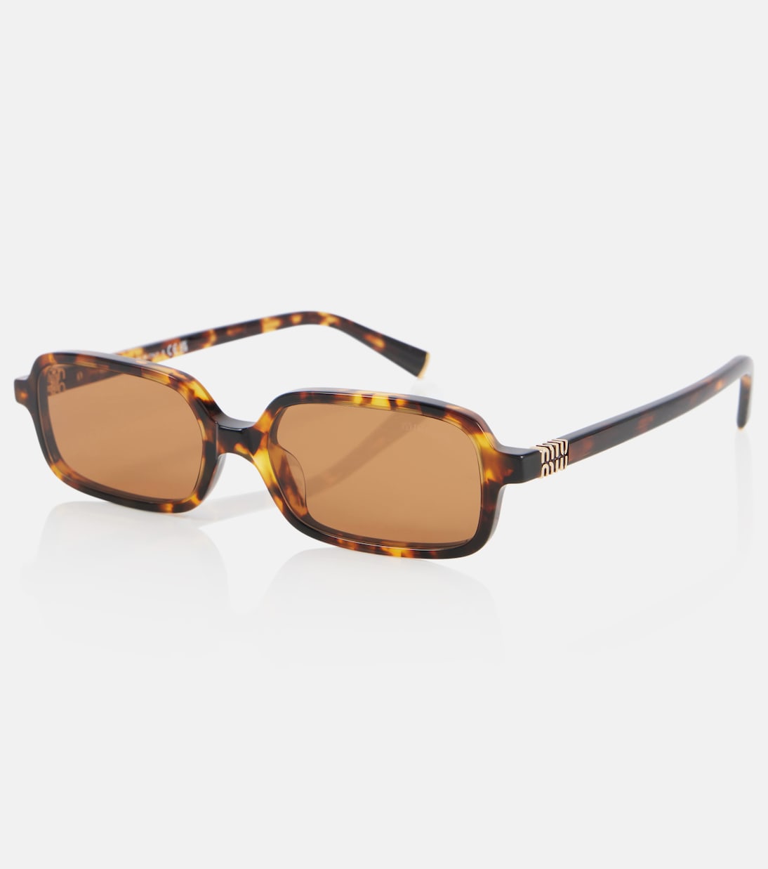 Miu Regard rectangular sunglasses | Miu Miu