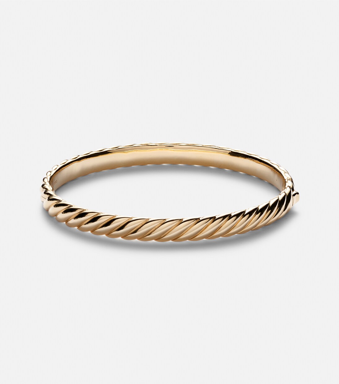 Bracciale in oro 18kt con cavo scolpito, design moderno per giovani trendsetter