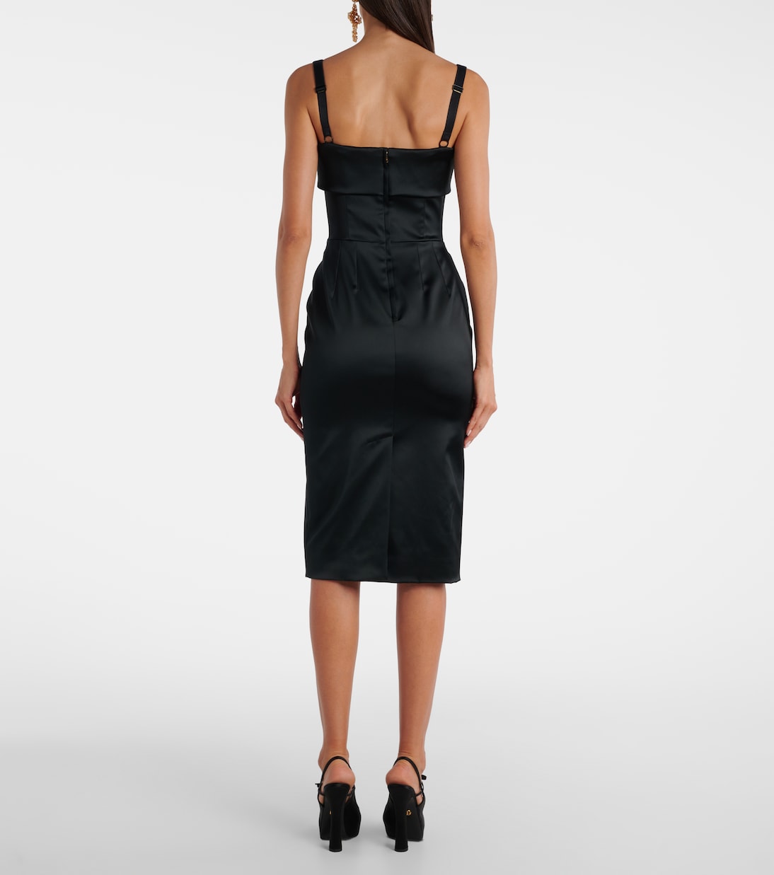 Vestido midi de satén | Dolce&Gabbana