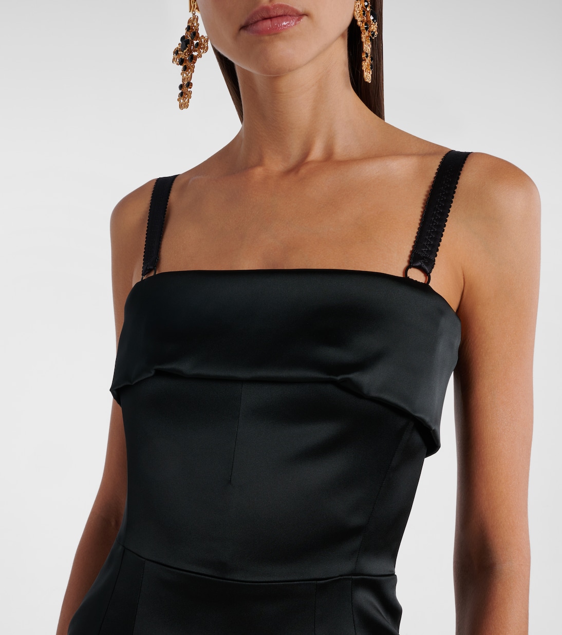 Vestido midi de satén | Dolce&Gabbana