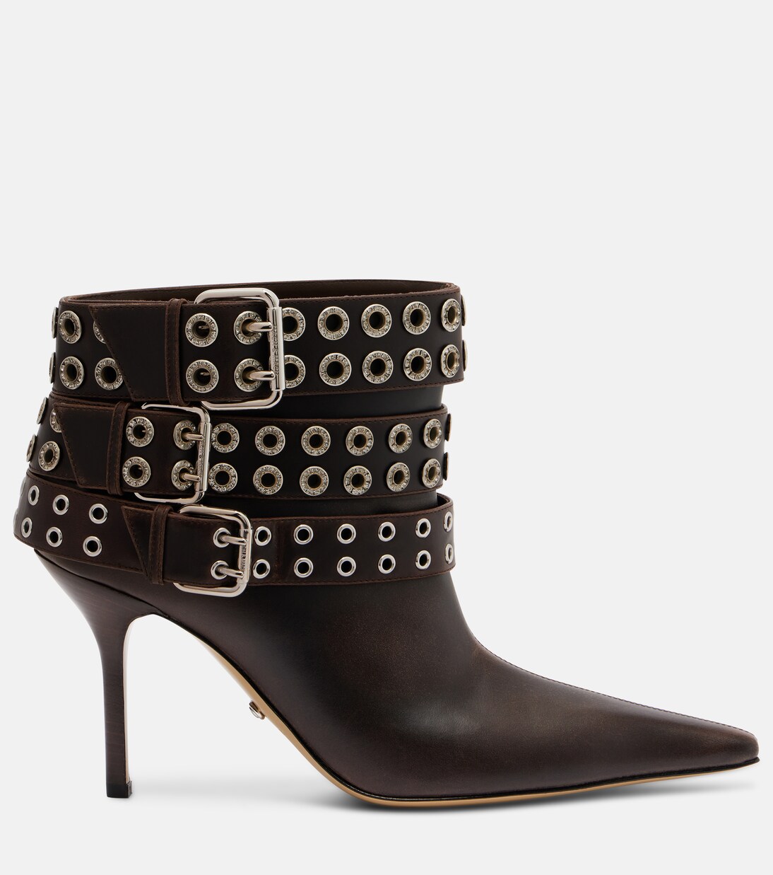 Buckle Belt 95 leather ankle boots | Mach & Mach