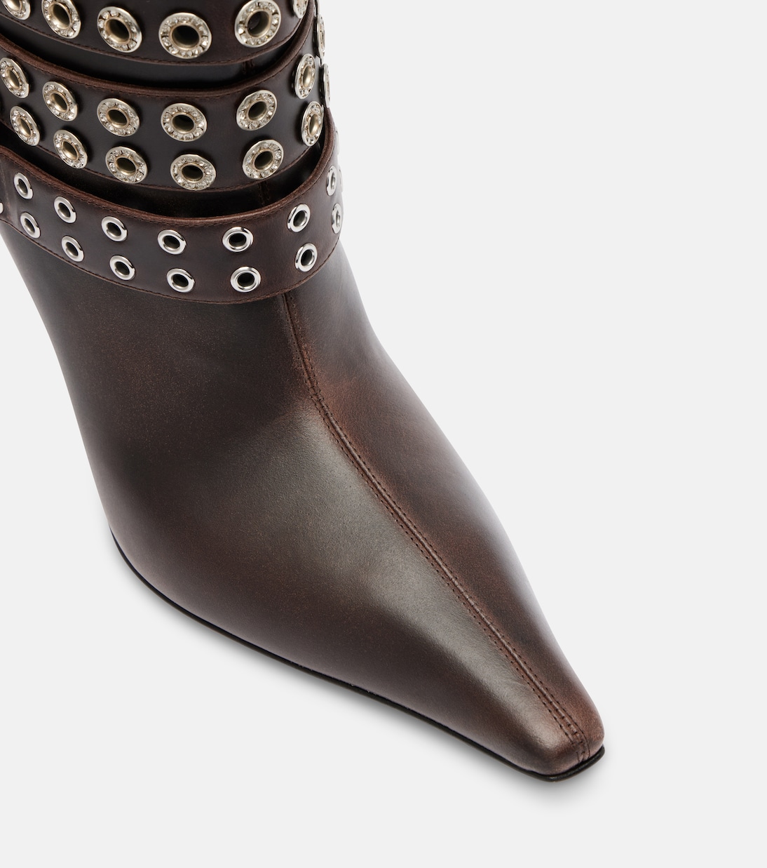 Buckle Belt 95 leather ankle boots | Mach & Mach