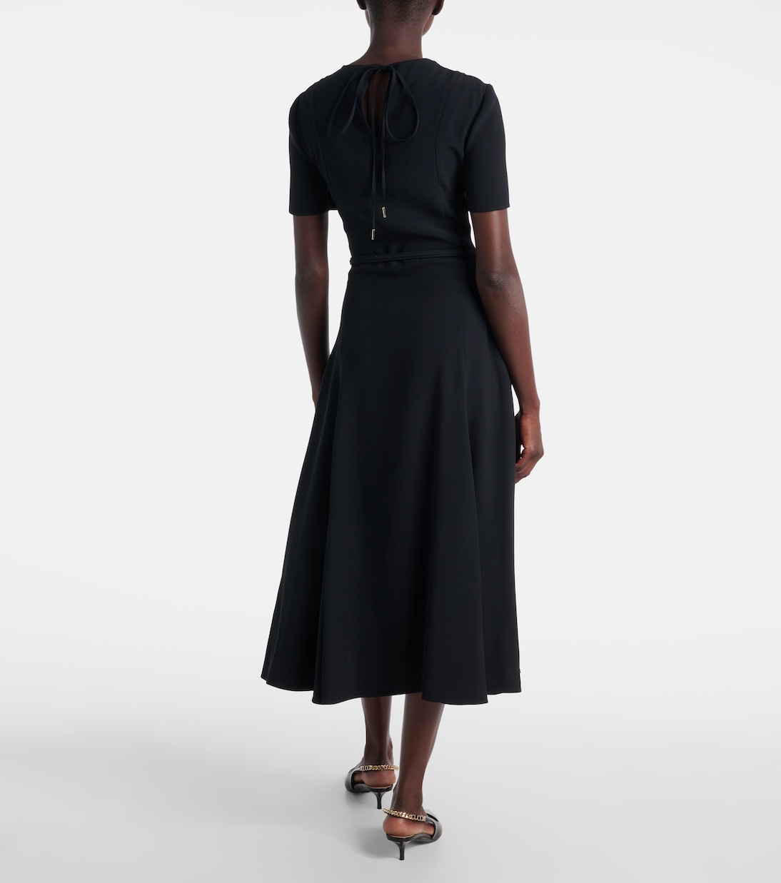 Double G belted midi dress | Gucci