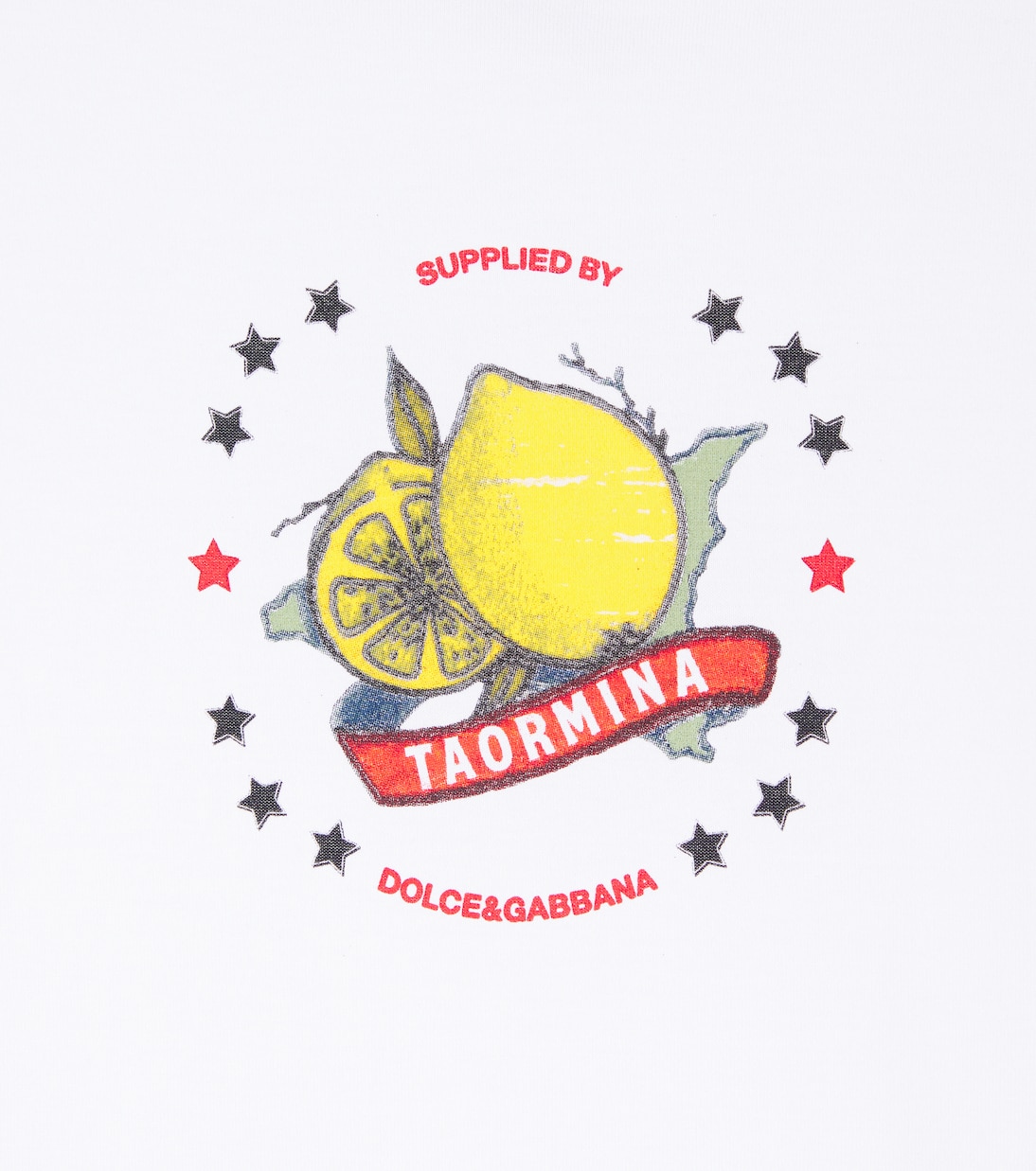 T-shirt Taormina in jersey di cotone con stampa | Dolce&Gabbana Kids