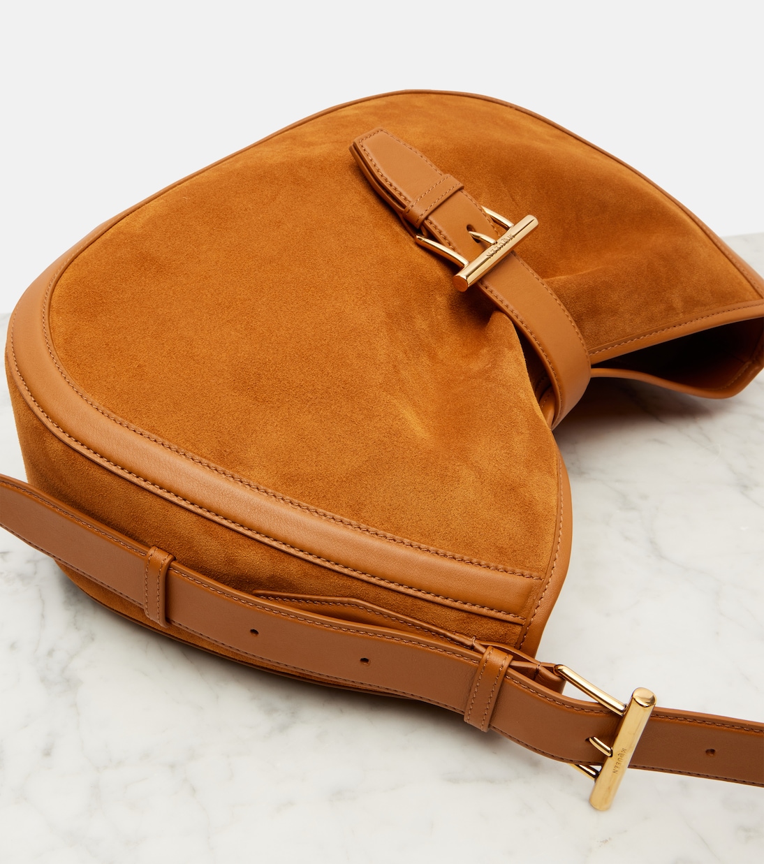 Sac T-Bar Medium en daim | McQueen