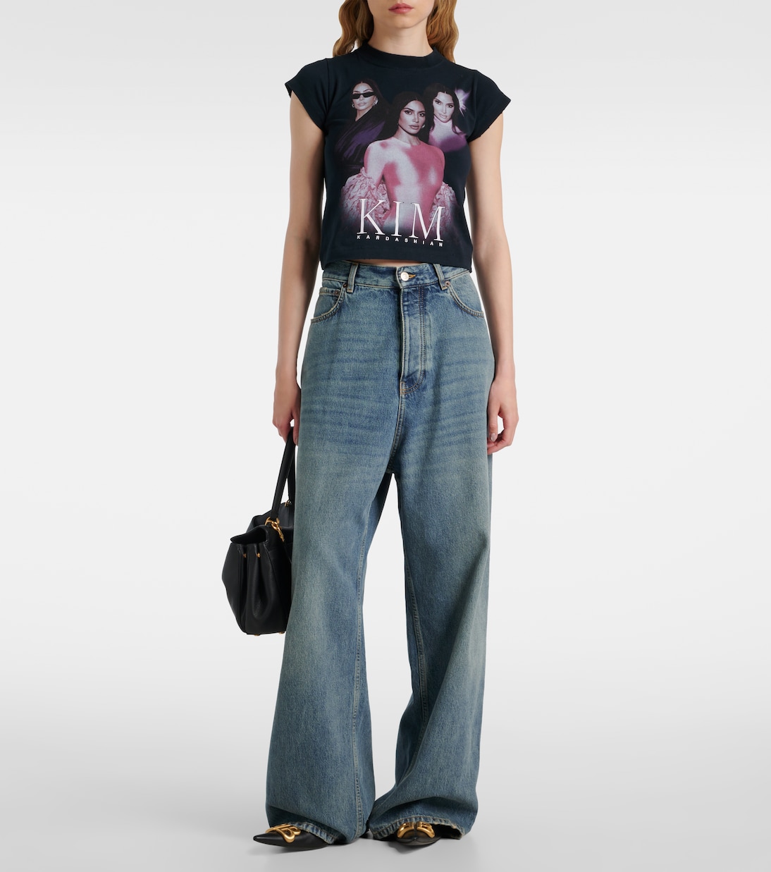 Camiseta en mezcla de algodón estampada | Balenciaga