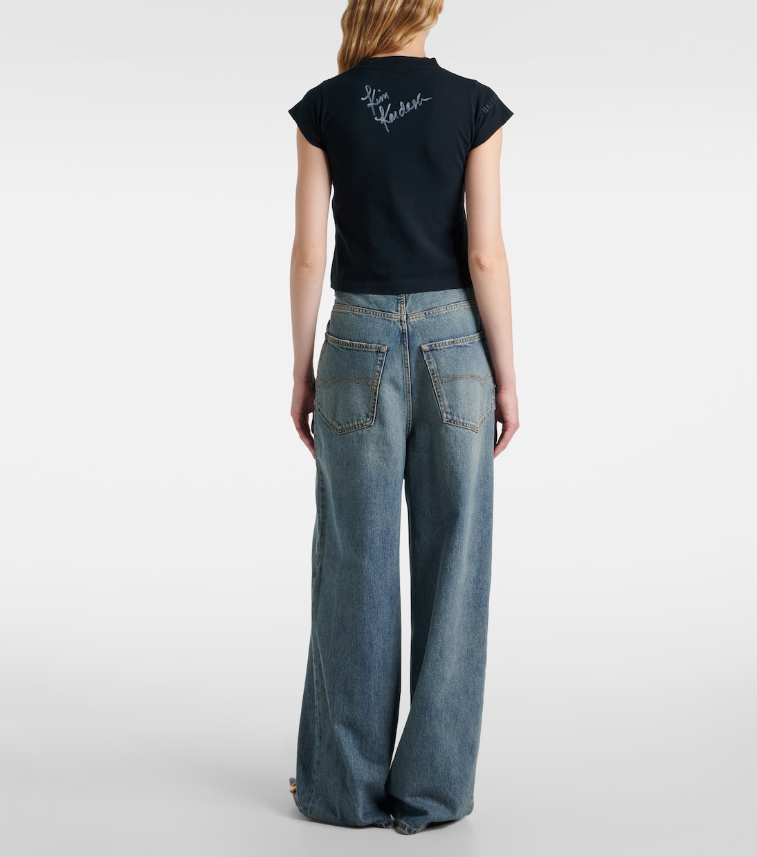Camiseta en mezcla de algodón estampada | Balenciaga