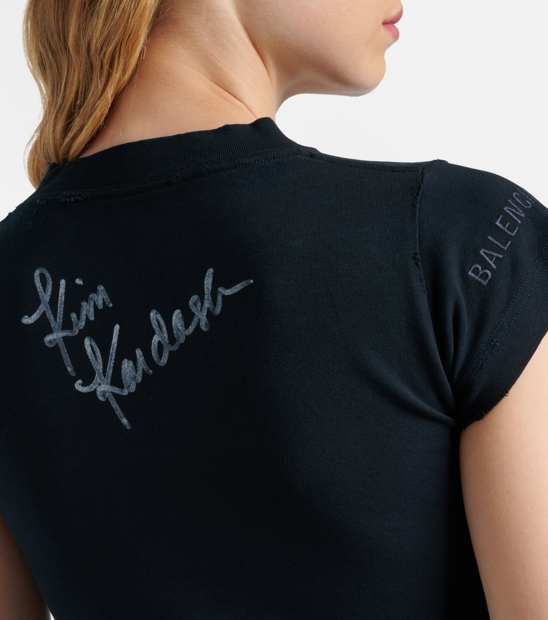 Camiseta en mezcla de algodón estampada | Balenciaga