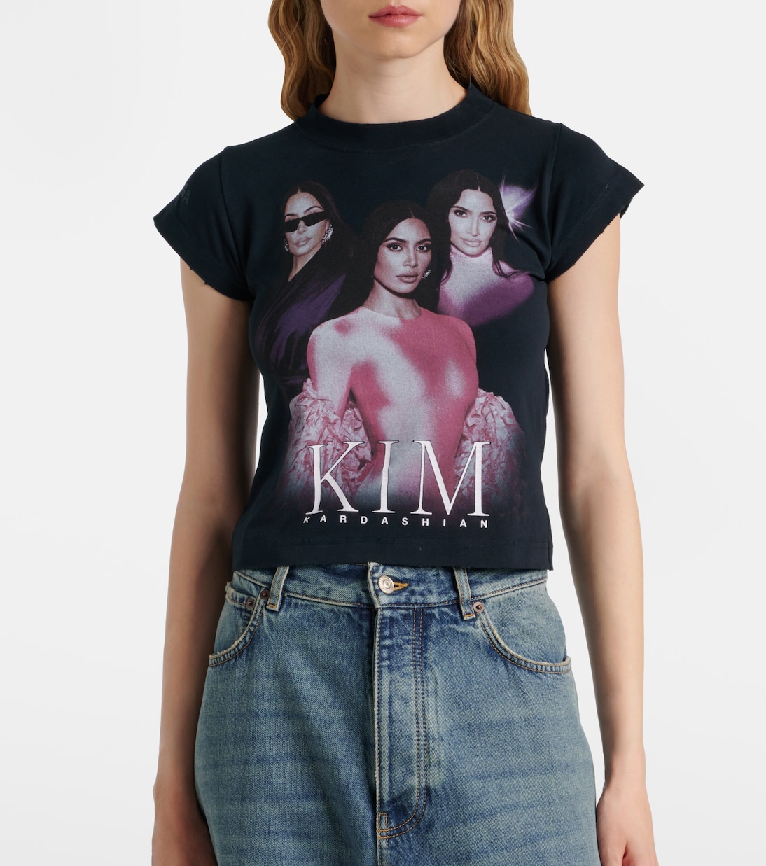 Camiseta en mezcla de algodón estampada | Balenciaga