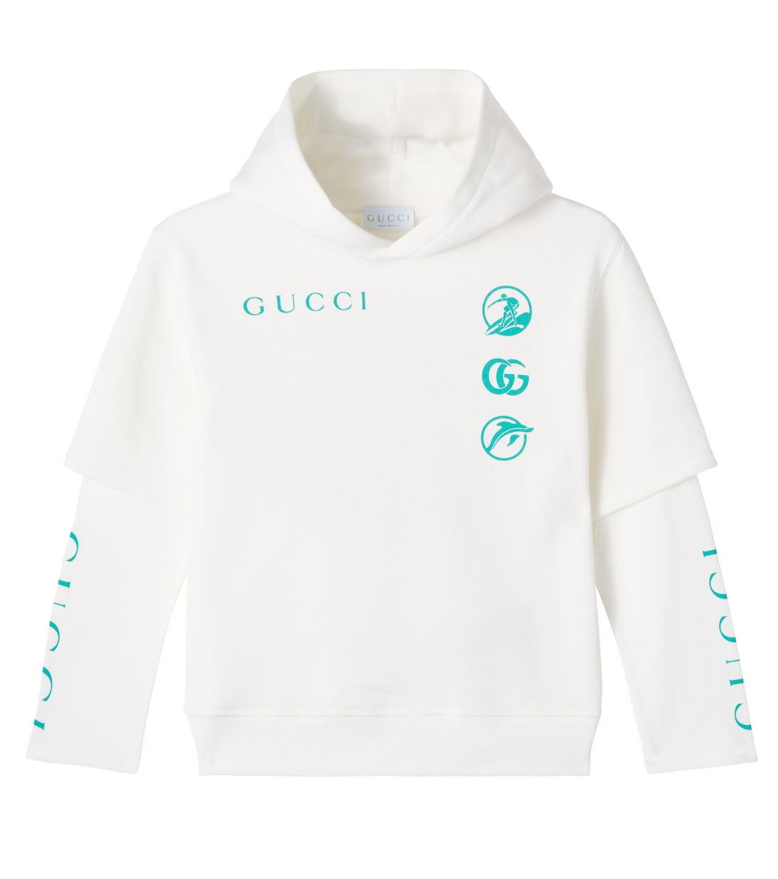 Felpa in cotone con stampa | Gucci Kids