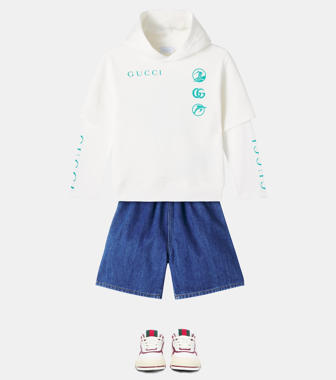 Sudadera con capucha de algodón | Gucci Kids
