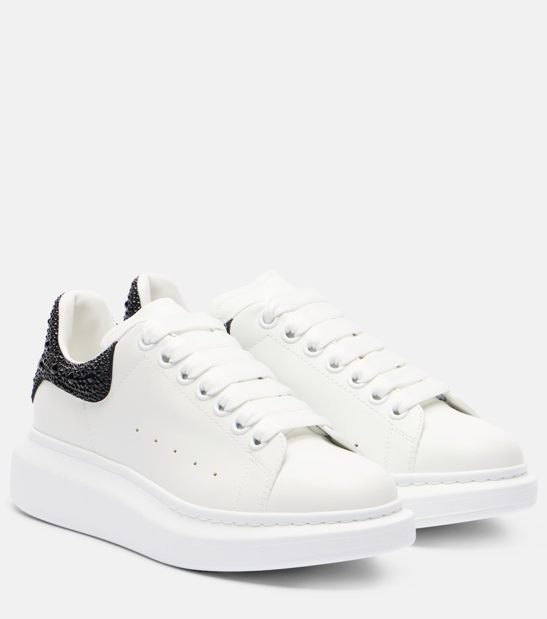 Zapatillas oversized de piel adornadas | McQueen