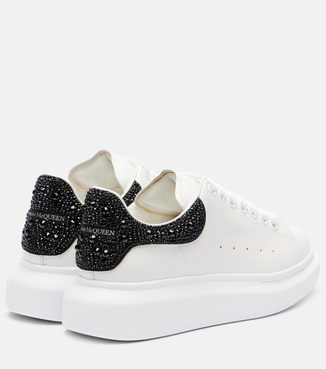 Zapatillas oversized de piel adornadas | McQueen