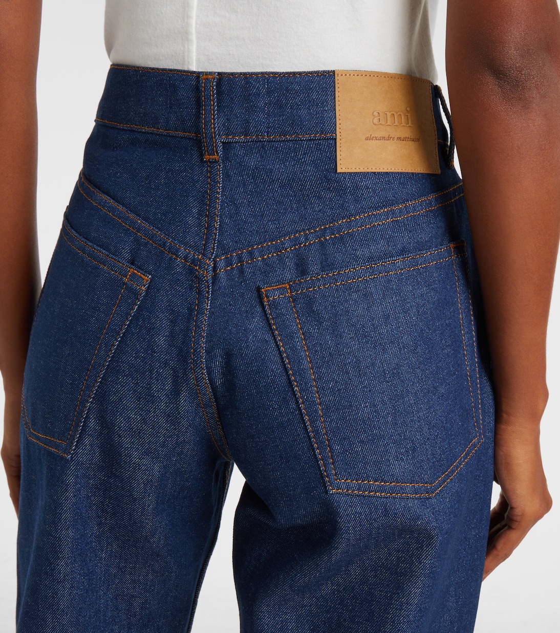 Mid-rise straight jeans | Ami Paris