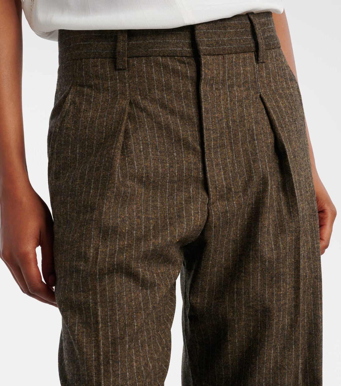 Lisetta chalk stripe wide-leg suit pants | Isabel Marant