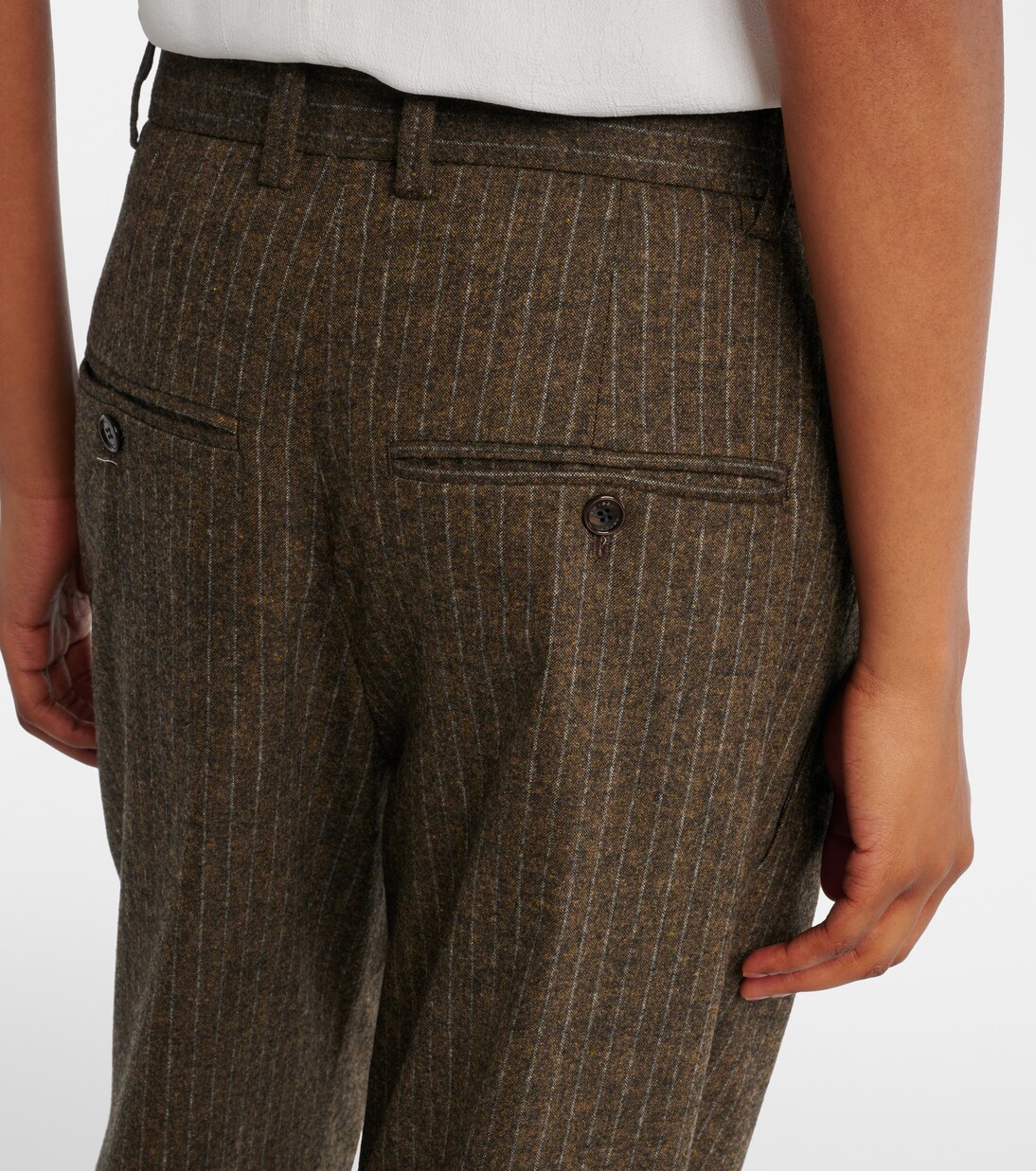 Lisetta chalk stripe wide-leg suit pants | Isabel Marant