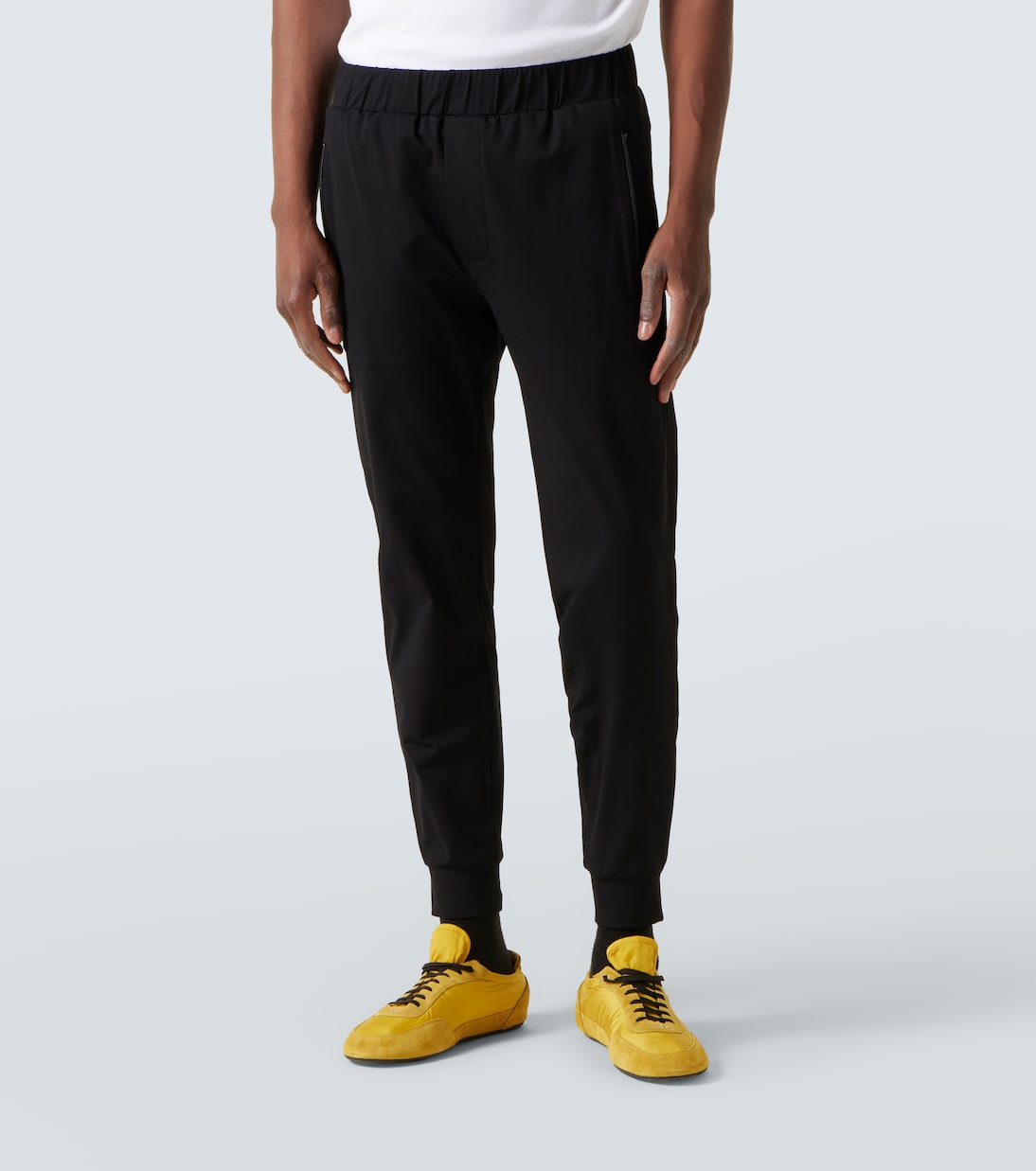 Technical cotton-blend slim pants | Prada