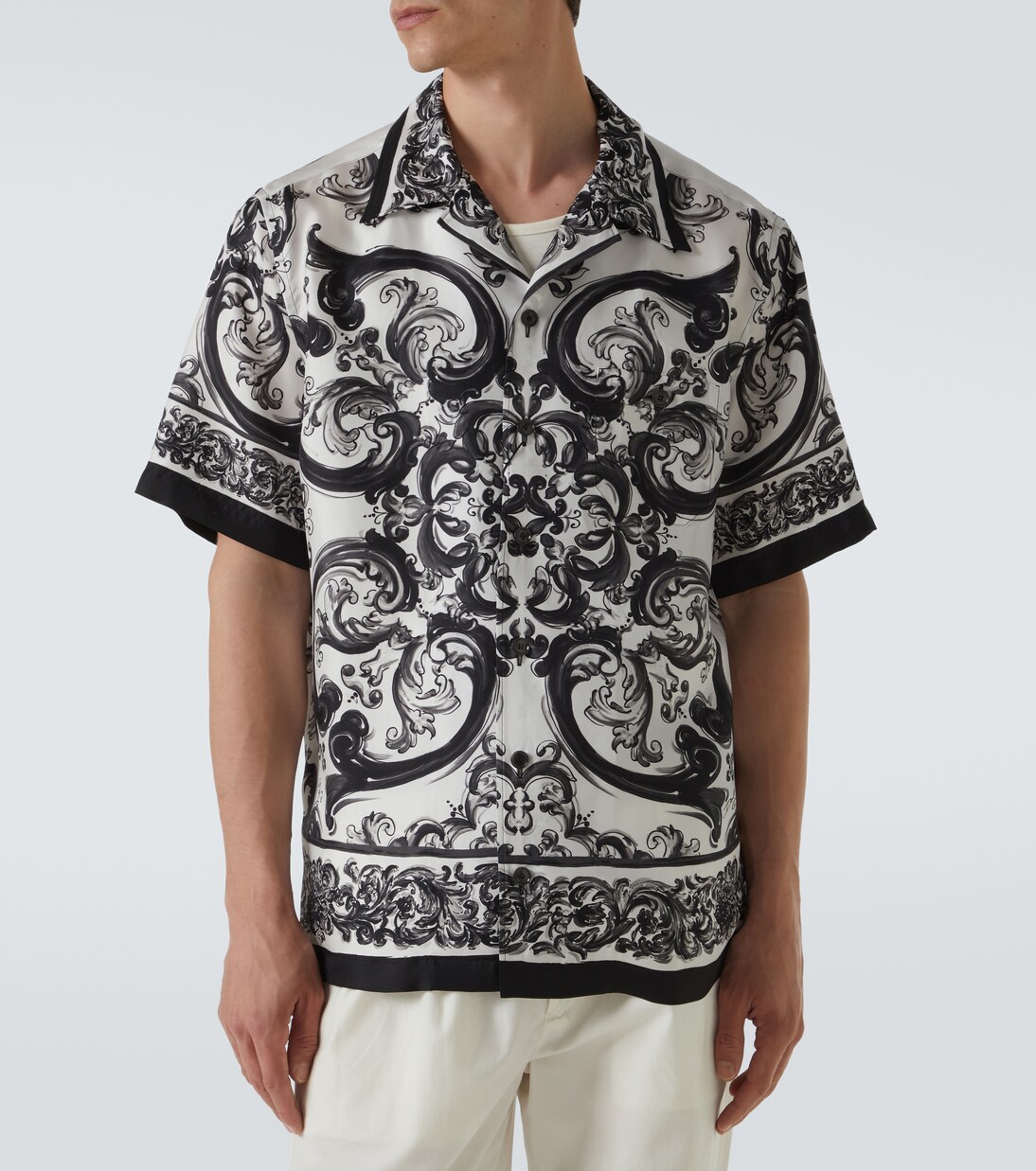 Chemise Majolica en soie | Dolce&Gabbana