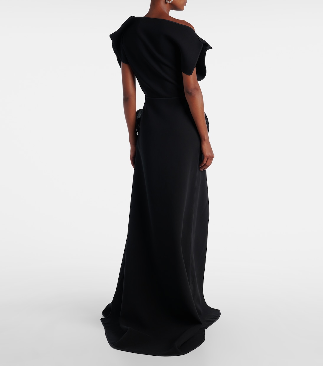 Synergies asymmetric ruffled gown  | Maticevski