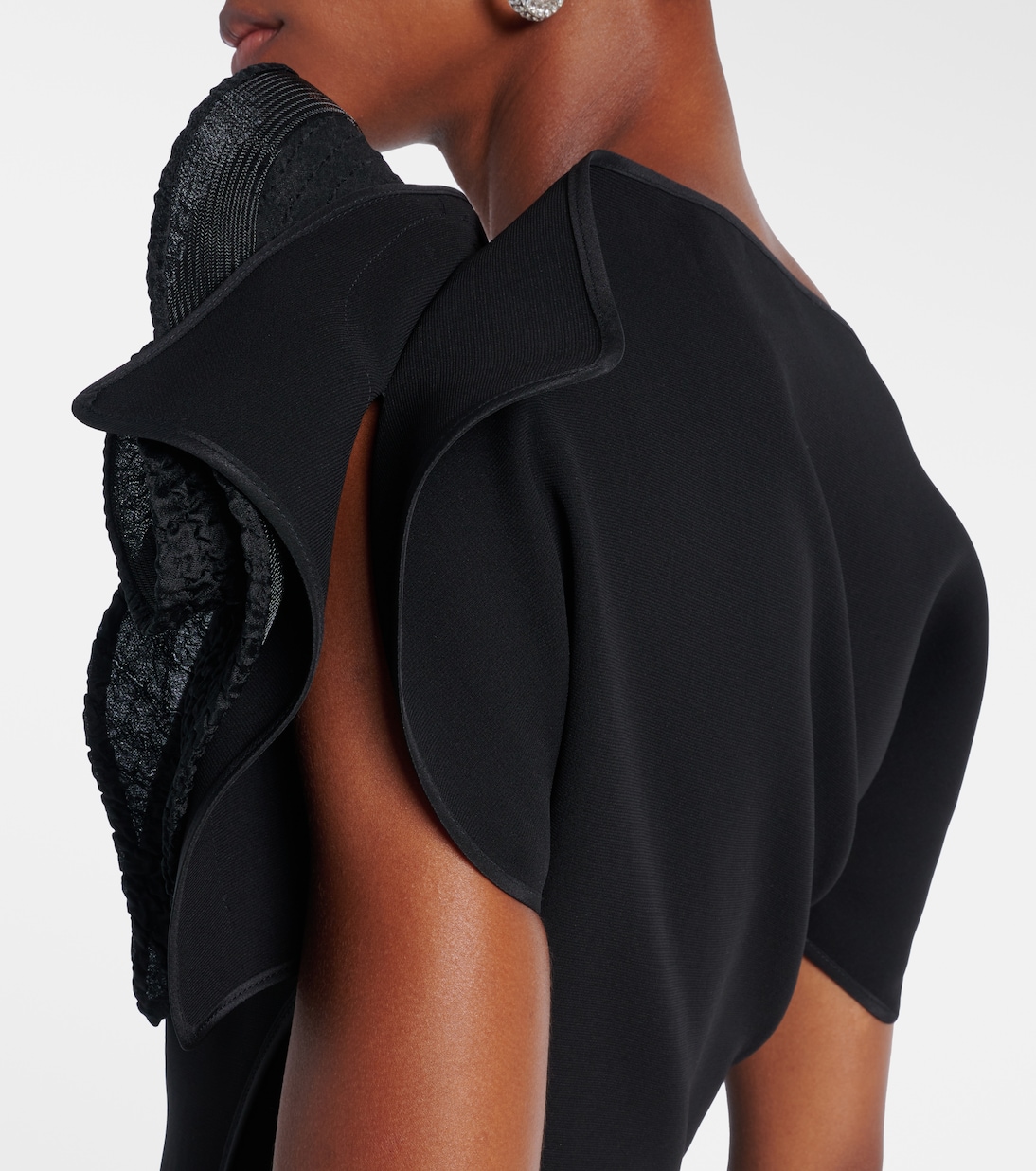 Synergies asymmetric ruffled gown  | Maticevski