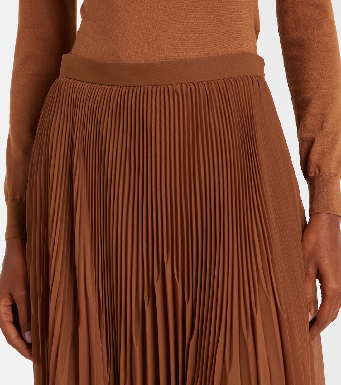 Plissé maxi skirt | Ralph Lauren Collection
