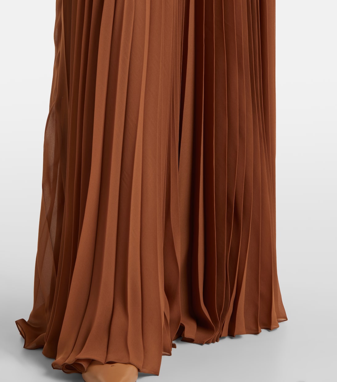 Plissé maxi skirt | Ralph Lauren Collection