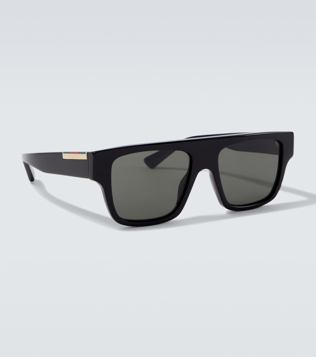 Web Stripe flat-top sunglasses | Gucci