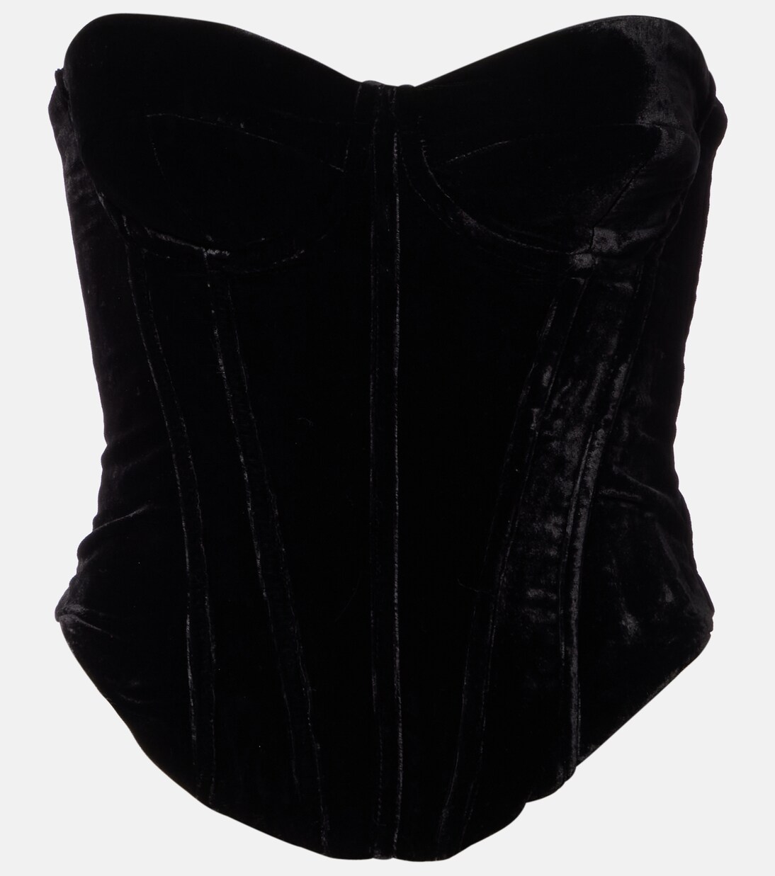 Velvet bustier | Rotate