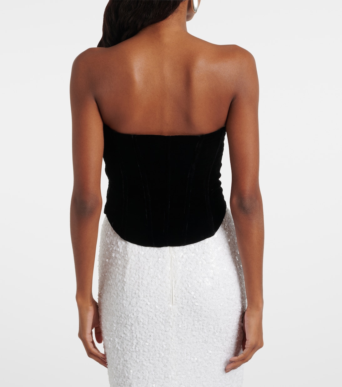 Velvet bustier | Rotate