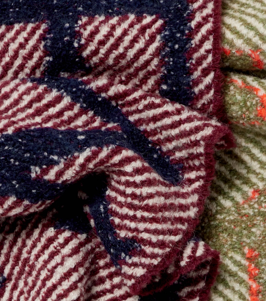 Logo reversible alpaca and wool-blend scarf | Loewe