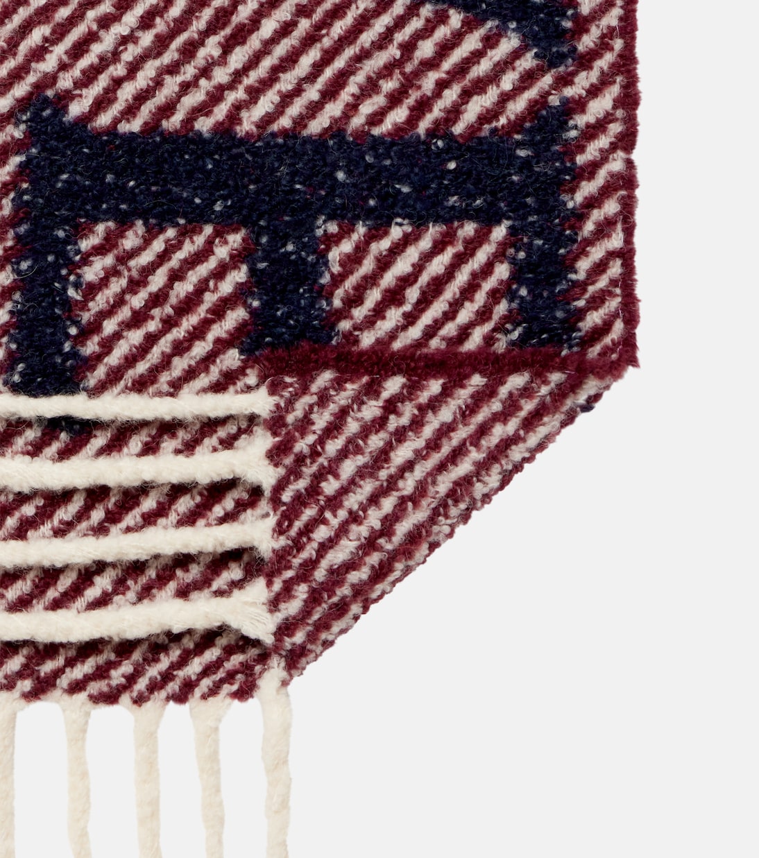 Logo reversible alpaca and wool-blend scarf | Loewe