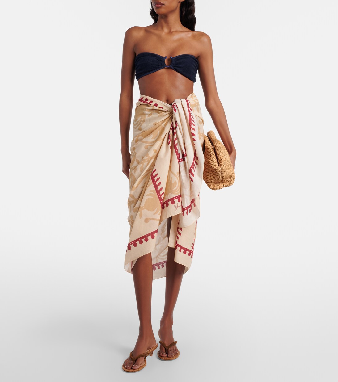 Prismatic Flow cotton beach cover-up | Johanna Ortiz