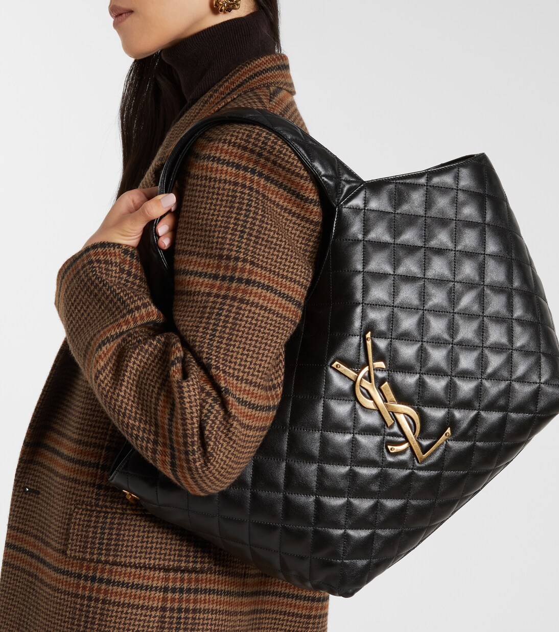 Icare M号绗缝皮革单肩包 | Saint Laurent