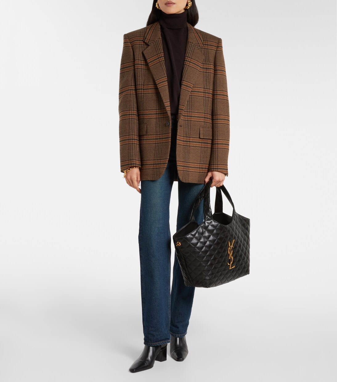 Icare M号绗缝皮革单肩包 | Saint Laurent