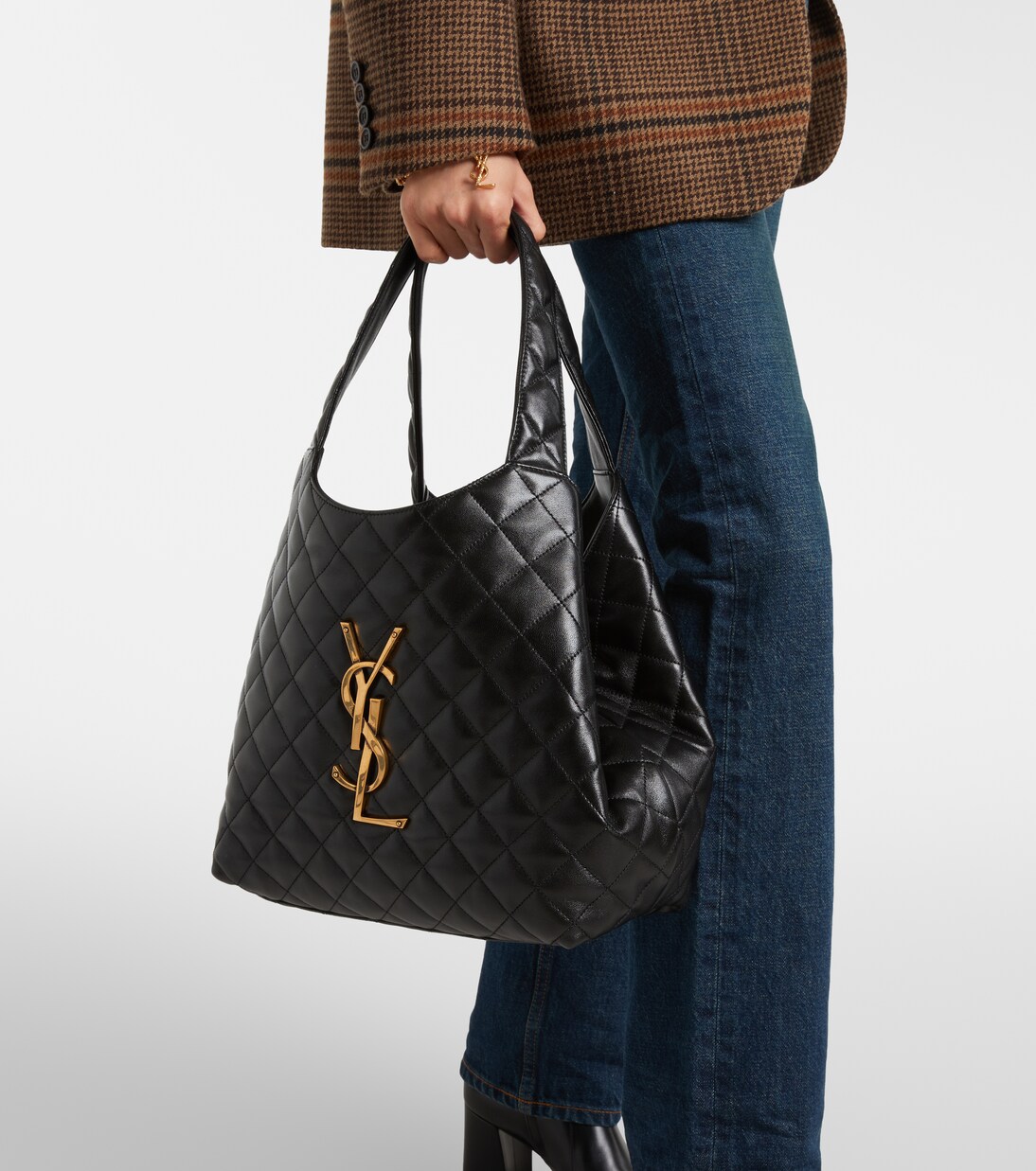 Icare M号绗缝皮革单肩包 | Saint Laurent